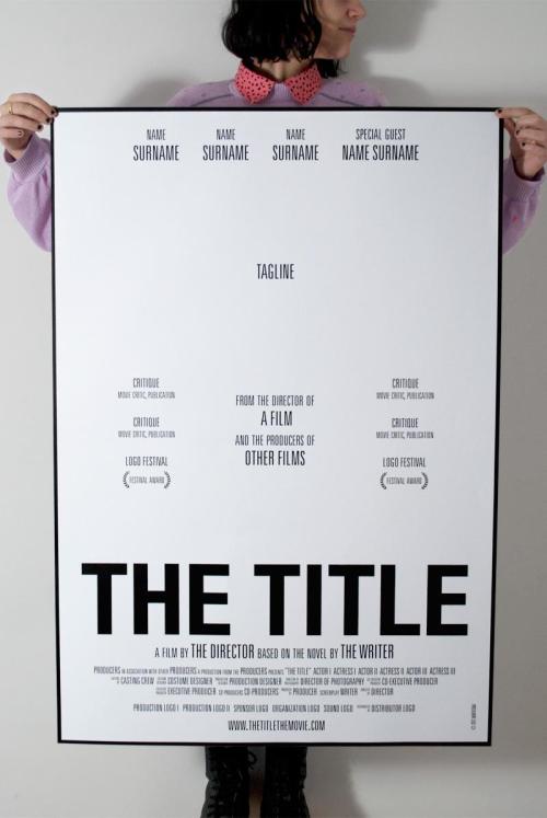 “the title” poster