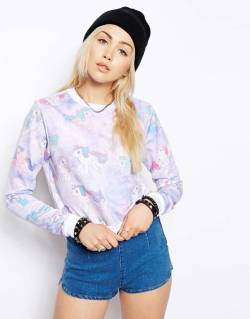 wantering-blog:  #BestGiftEver: For the Little Pony Fan        ASOS Cropped Sweatshirt with My Little Pony Print