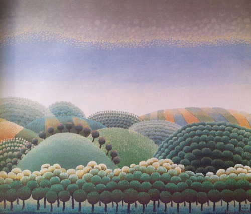 Green woods / Zelene šume (1964) oil ona canvas