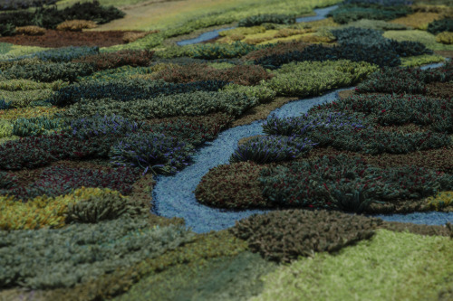 itscolossal:Lush Tufted Tapestries Document Ecological Changes in Argentina’s Landscapes