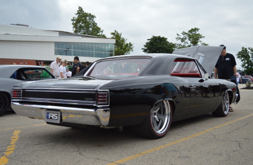 hotrodzandpinups:  forgeline:    Congrats to Tom D. and Roadster Shop for making the Goodguys Rod & Custom Association Street Machine of the Year Top 5 with the “Onyx” ‘67 Chevelle on the Forgeline Flush-Loc Centerlock Conversion kit and Heritage