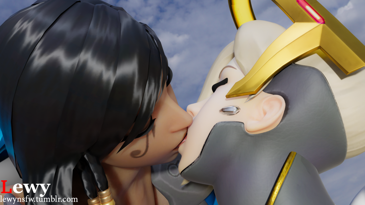 lewynsfw:Pharah taking Mercy for a ride~