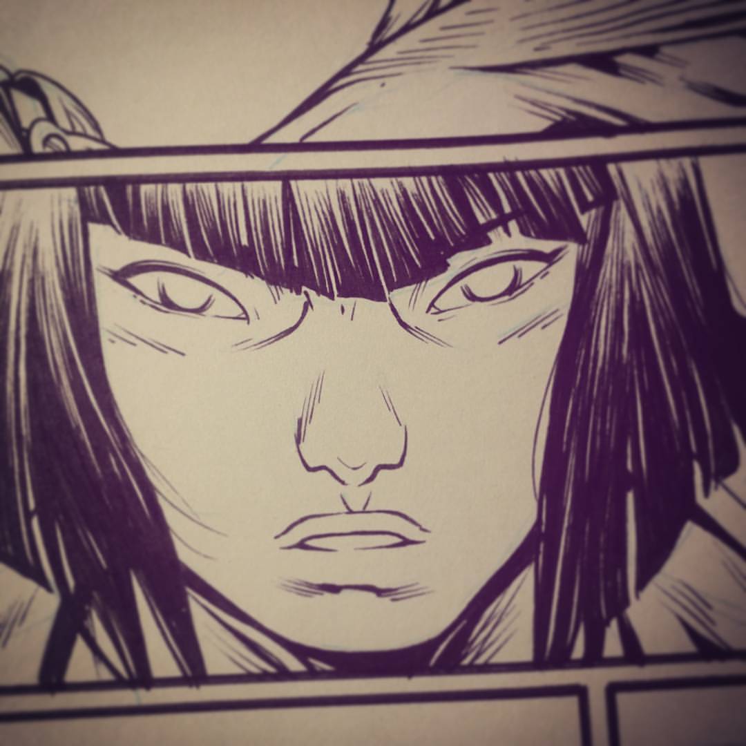 #TMNT #comics #IDW #inks #Karai #santolouco