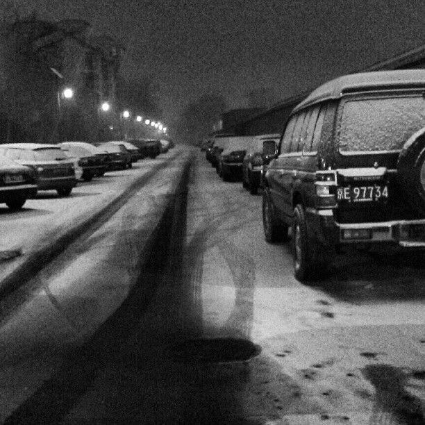 planetvelex:  Probably last snow this year #beijing #snow #black&amp;white
