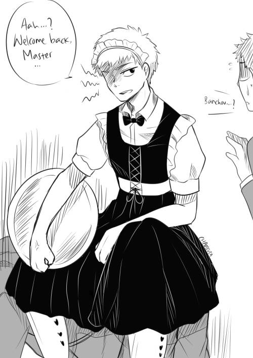 chaossuta21: mobpuzz should be glad they didn’t hire me to draw maid!teru 