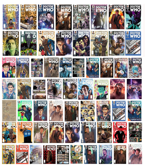 Some Doctor Who comics me and the Tenth Doctor team made this year. Special shout-outs and applause 