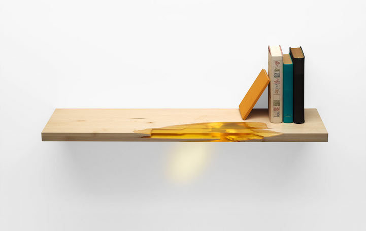 mymodernmet:Eco-Friendly Furniture Uses Glowing Bio Resin to “Self Heal” Salvaged