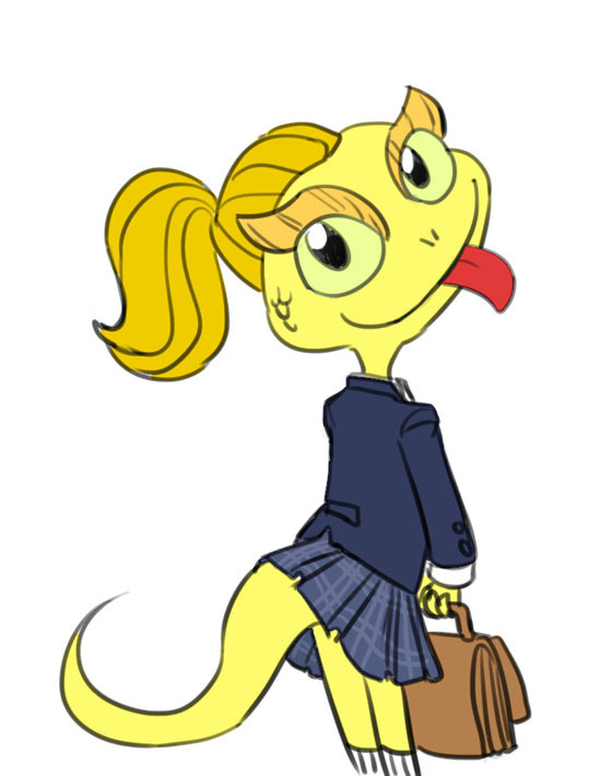 carniscorner:  Next up, fanart. Lizzie is a charming little cartoon that comes out