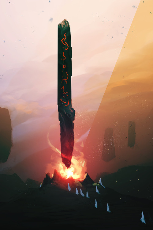 Engraved Obelisk30min. spitpaint, Photoshop CC2020