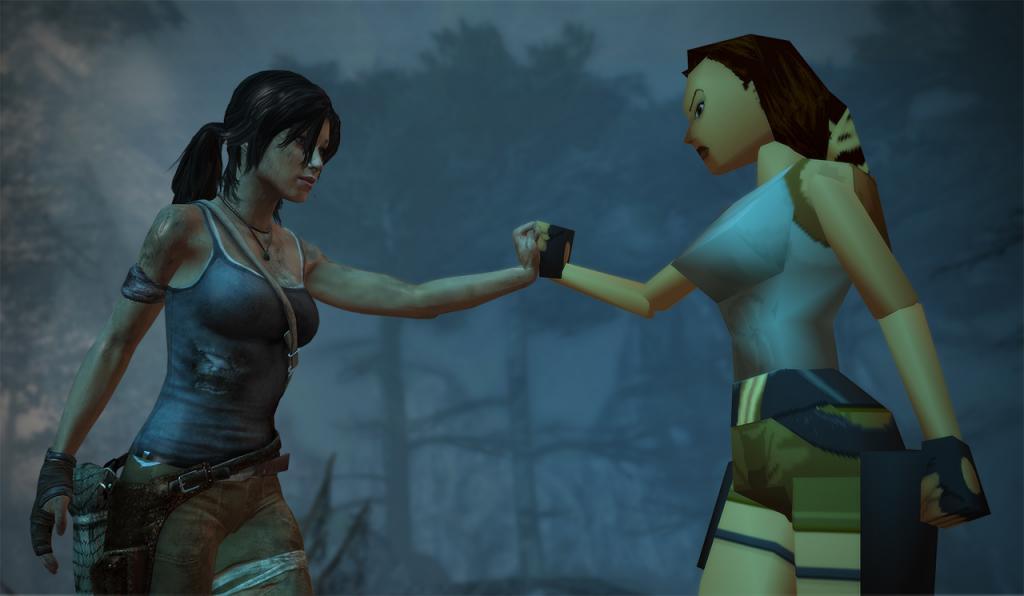 basedmanga:   Tomb Raider (2013) and Tomb Raider (1996).  look at this. technology