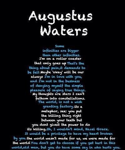 Fault in our stars augustus waters