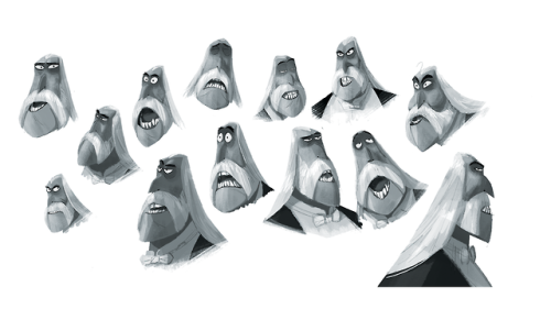 Character design art from Laika’s Missing Link (2019). (source)