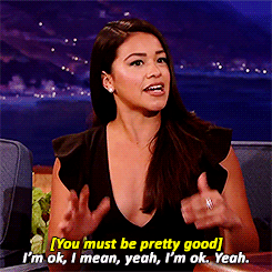 ginaalexisrodriguez:  Gina Rodriguez being cocky about her boxing skills. 