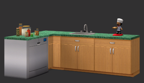 shastakiss: Someone asked if I could remove the backsplash from the Forbidden Fruit counter and woot