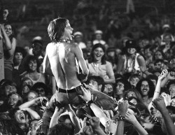 soundsof71:  Iggy Pop, Crosley Field in Cincinnati, June 23 1970, by Thomas Copi 