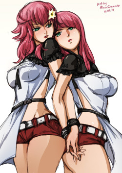 minacream: Sketch 368 - Devola and Popola (Nier) Commission meSupport me on Patreon 