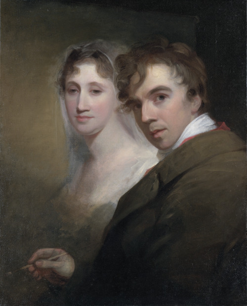 Self-Portrait of the Artist Painting His Wife (Sarah Annis Sully) (c.1810). Thomas Sully (American, 