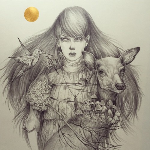 XXX beautifulbizarremag:  WOW love this drawing photo