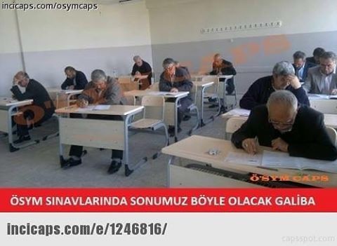 ÖSYM Sınavlarında sonumuz...