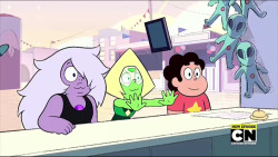 sword-n-shield:  Let us all just appreciate Peridot’s cuteness in this picture.   I dare you to find a pic where she is not cute&hellip;.I DARE YOU!