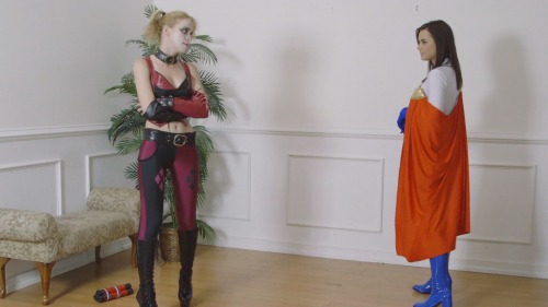 “Amazing Alexis vs Harley Quinn” is now available at www.seductivestudios.com This video resumes where we left off with Amazing Alexis. The superhero’s have been freed from Electra and Lectra’s stomach’s and things are pretty much back to normal.Alexis