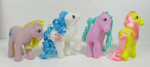 ahorseofeverycolor:It’s My Little Monday!With…The Date Night Ponies of HQG1C!These spec