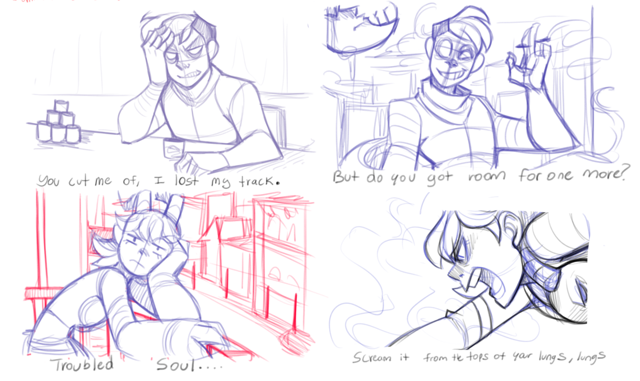 lunaartgallery:  I’m working on a minute long animation with the song “Alone