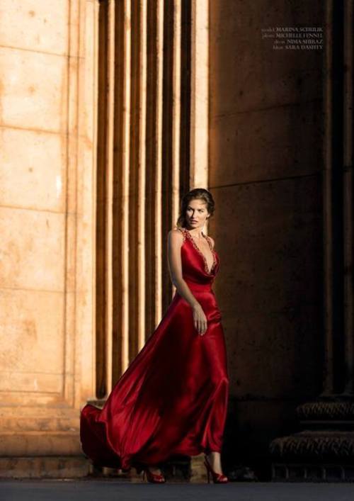 michellefennel:  photography: Michelle Fennel model: Marina Schulik dress: Nima Shiraz Hair and make