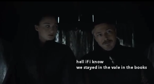 captainofthegreenpeas:highgardenroses:this is uncharted territory for all of usSeason 5 for Sansa an