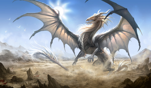 albarnxinsanity: Dragons because dragons are fucking awesome. (Source)