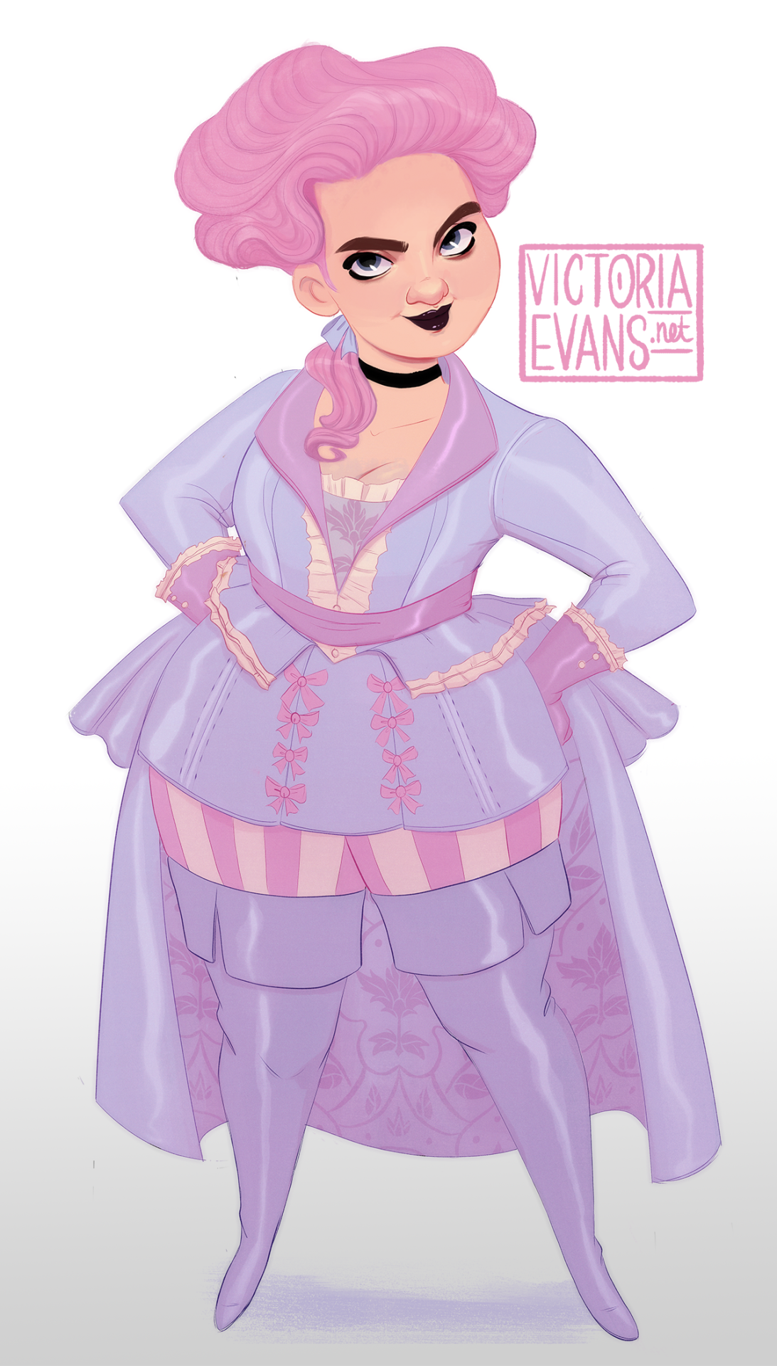 evansvictoria:  My final design for Babette! She’s my Dragon age RPG character.