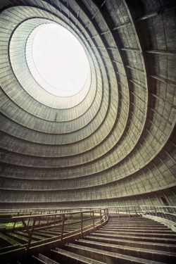 hatcho:  Photographer Richard Gubbels from Utrecht, Netherlands, shot this amazing photo inside the cooling tower of an abandoned power plant. 