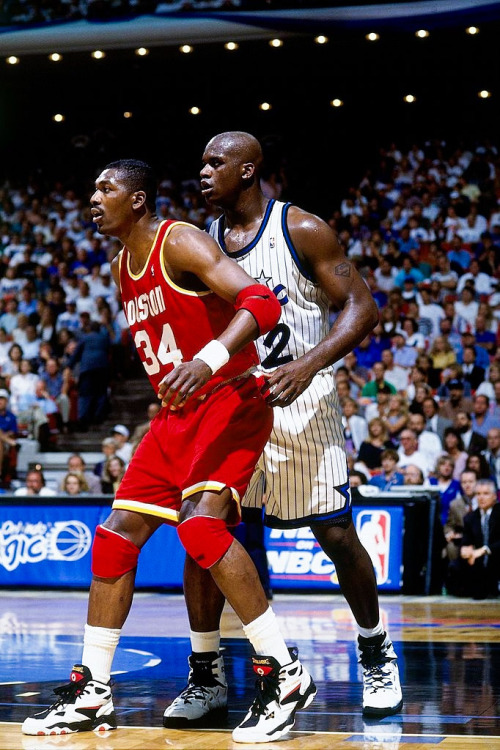 Hakeem Olajuwon and Shaquille O'Neal 1995 NBA Finals