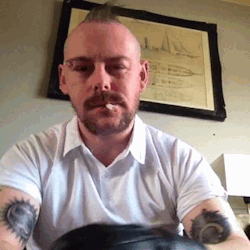 leathersmokepunkperv:Waking up Leather glove smoke. 😜