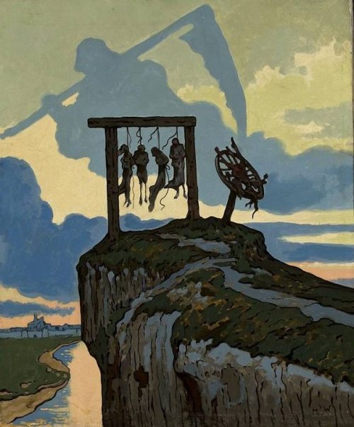 Wisielcy: Finał (1907 / Oil on canvas) - Marian Wawrzeniecki 