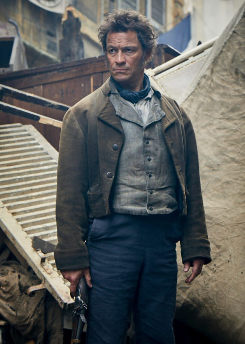 bbclesmis:The full-sized promo pictures of Dominic West as Jean Valjean and David Oyelowo as Javert 