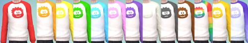 Puffle sweater for The Sims 4Just a little recolor that I did real quick, for fun. Based on a collec