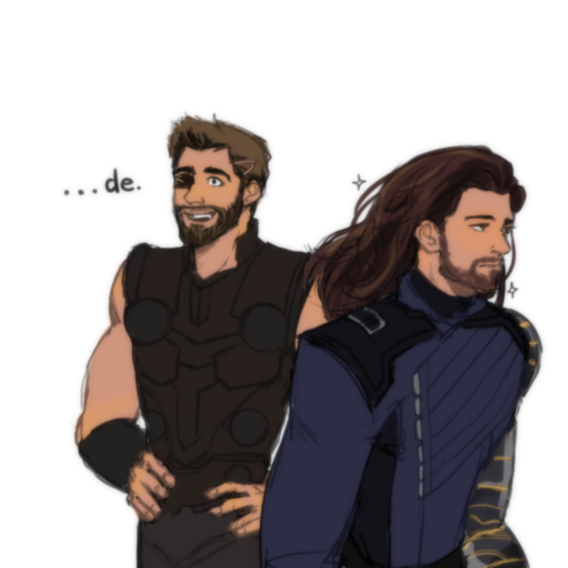 keilattes:  “breaking mcu news: guy with metal arm makes thunder god dude w/ missing