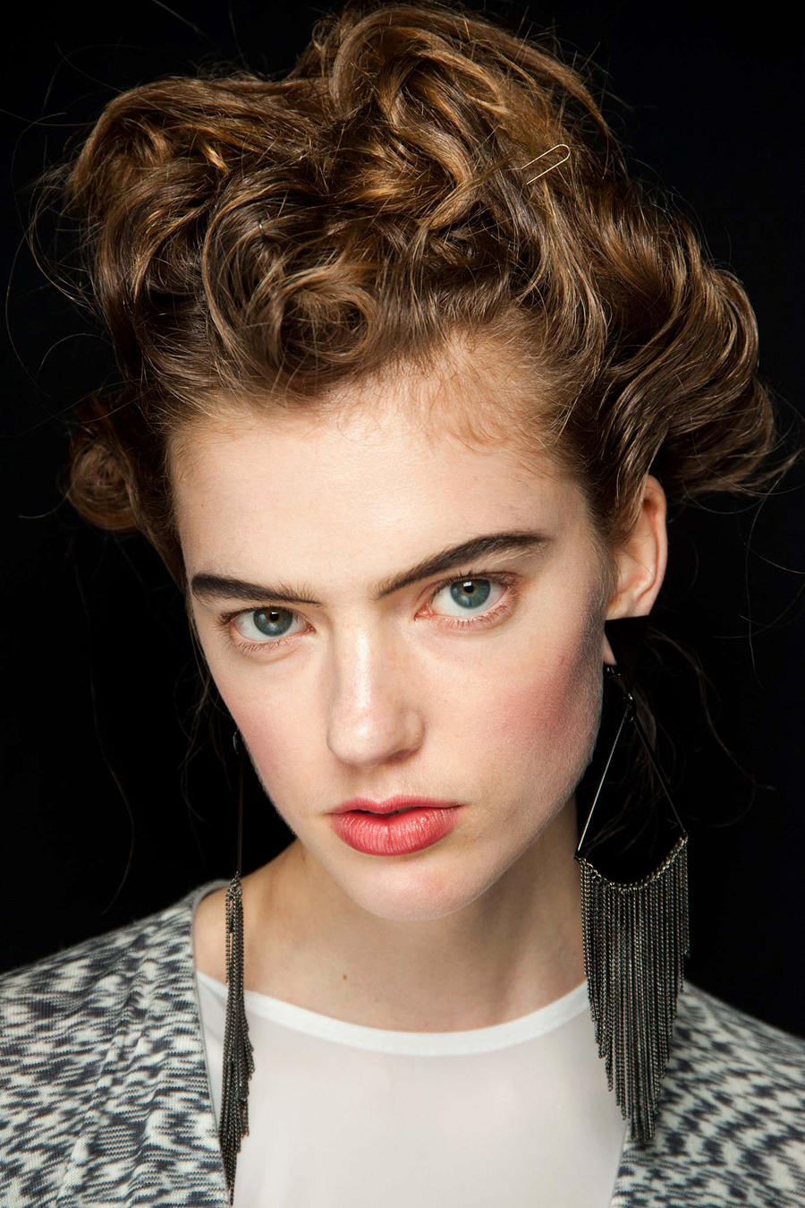 Trendy Chignon hairstyles for FW 2015: Messy updo....