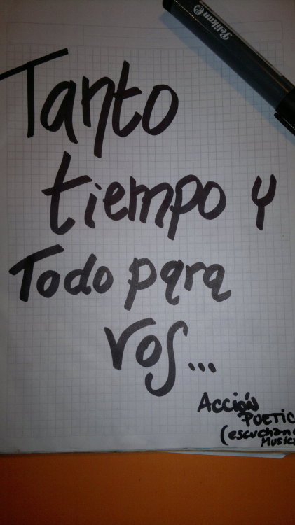 Cuando faltas me haces falta..