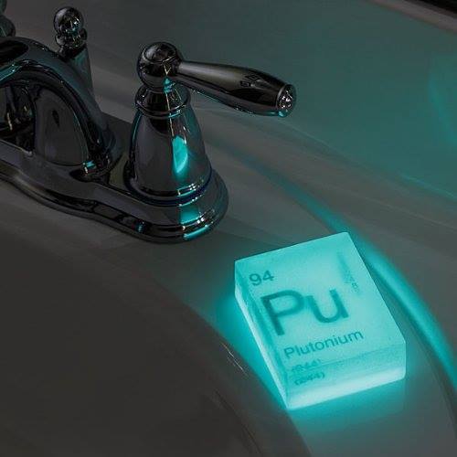 coolhothunter:Glow in the Dark Plutonium Soap Bar