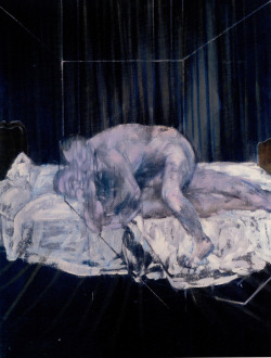 Francis Bacon:  Two Figures   (1953)  after Muybridge