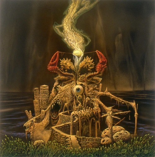 This illustration by Michael Whelan of H.P. Lovecraft’s Yog-Sothoth graced the cover of the 19