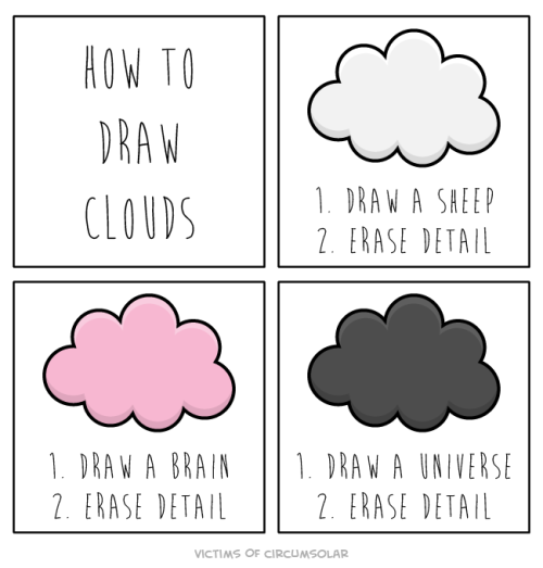 How to draw some lovely clouds.