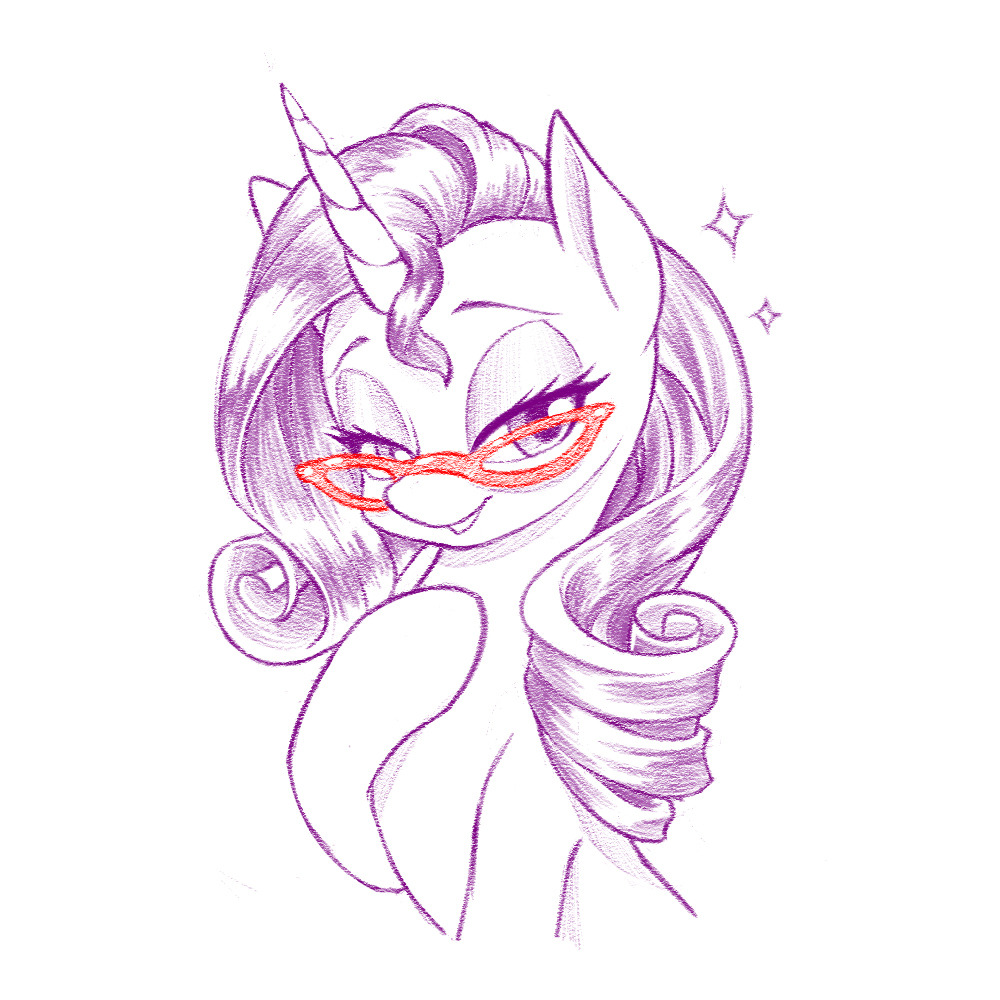 dstears: Needed another sketchy Rarity today.  