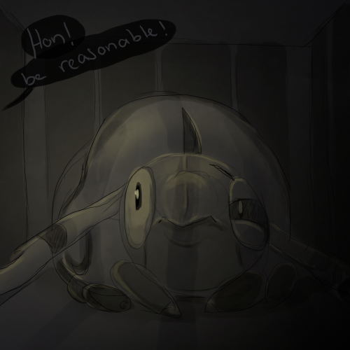 Nat: What are you looking so smug about? Remember you're the one in the cage stupid insect…(O