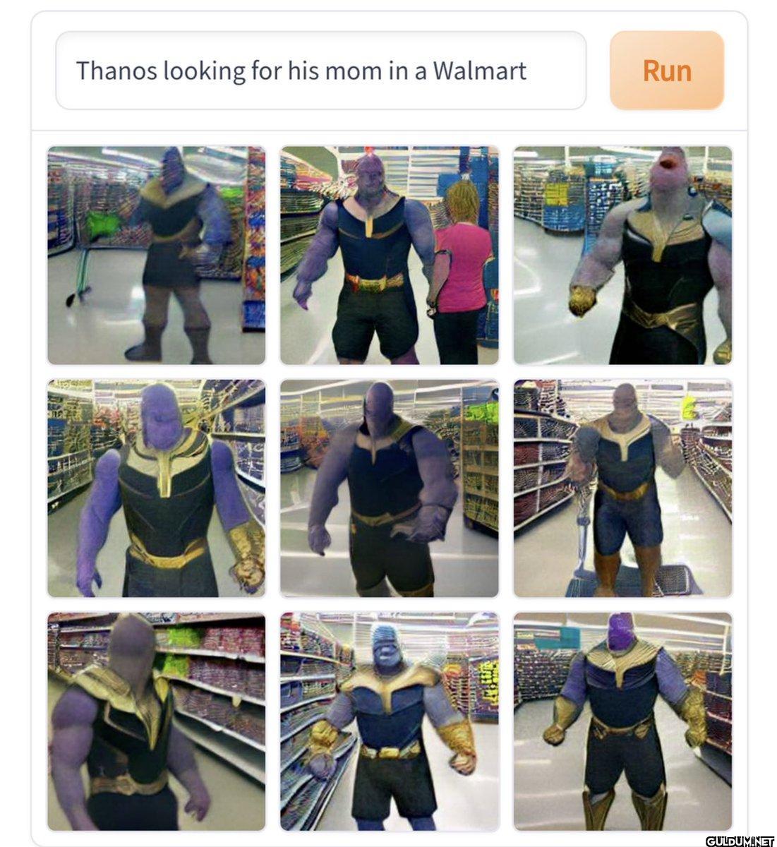 Thanos looking for his mom...