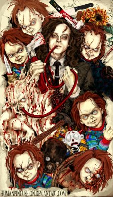 Anonmarleighdourif:my Recent Chucky Artworks In One Post. Just Because.