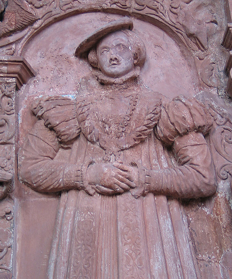 Tomb epitaph of Anton von Ysenburg and Elisabeth von Wied 1563, Büdingen, Hesse