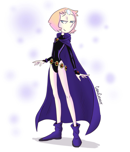 Porn Pics Pearl dressed as Raven from Teen Titans Thanks